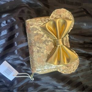 Loungefly Disney Minnie Mouse Gold Sequin Bow Wallet